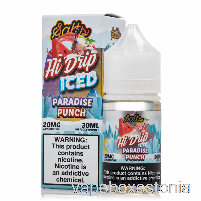 Vape Box Estonia Ice Paradise Punch - Hi-drip Soolad - 30ml 50mg